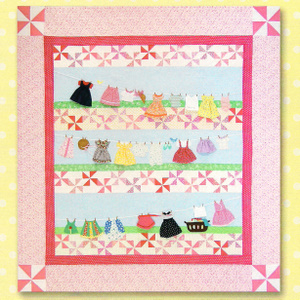 Pattern - Laundry Day Quilt by Pine Mountain-quilt pattern flannel cotton sandra workman pine mountain applique laundry day clothesline