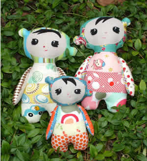 Pattern - Sangsang Doll Softie by Melly and Me-Sewing pattern melly and me softie doll sangsang