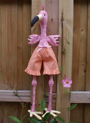 Pattern - Florence Flamingo Softie by Melly and Me-Sewing pattern melly and me softie florence flamingo