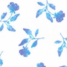 Ice Garden Blue Verigated Floral Flannel-Flannel Fabric maywood studio f7997 verigated floral blue ice garden