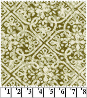 Winter Palace Medallion Olive Green Flannel-Flannel Fabric maywood studio f8092 olive green medallion batik winter palace