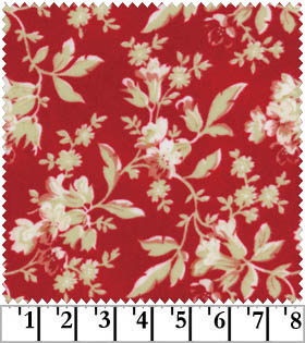 Winter Palace Floral Vine Red Flannel-Flannel Fabric maywood studio f8093 red vine floral winter palace