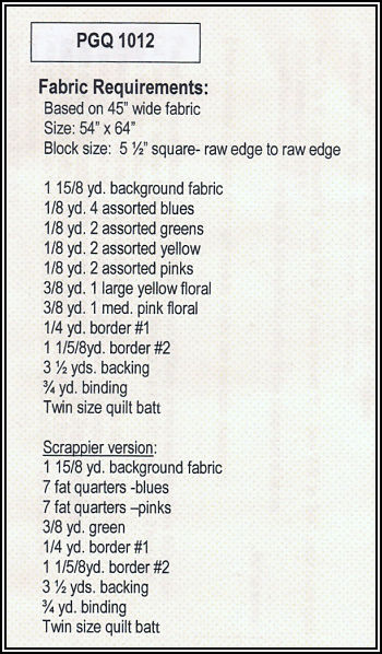 Pattern - Zoe's Garden Path by Pixiegirl Quilts-sewing pattern pixiegirl quilt zoie's garden path