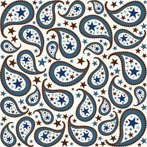 All Star Paisley on Cream