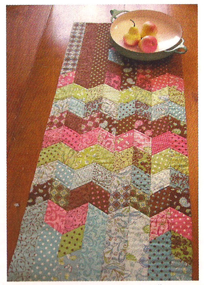 Pattern - Chevron Charm Table Runner-chevron charm table runner jelly roll