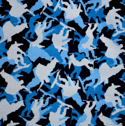 Skater Boy Blue Silhouette Flannel-flannel fabric springs skate skateboard