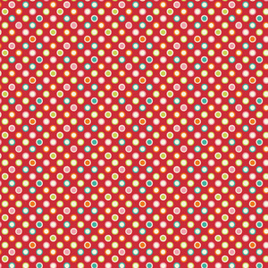 Just Dreamy Small Polka Dot on Red