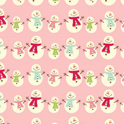 Be Merry Snowman Pink - Small