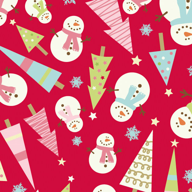 Be Merry Snowman Red