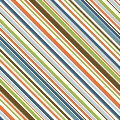 All Star Stripe Orange Green Blue