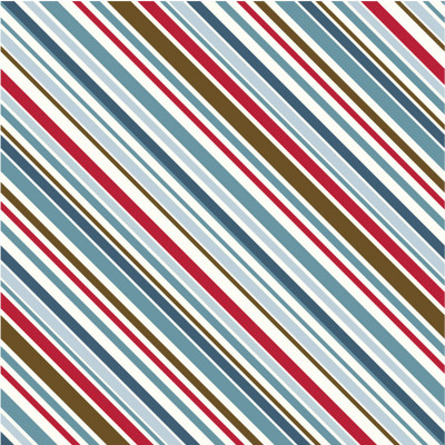 All Star Stripe Blue Brown Red