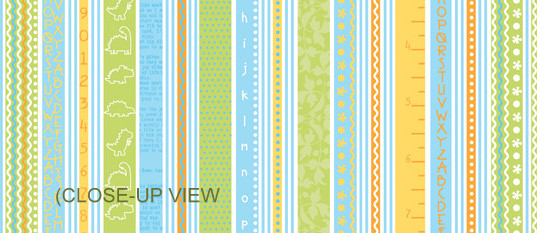 Babysaurus Stripe Flannel-blend fabrics flannel babysaurus baby dinosaur dino stripe 106.101.07.1F