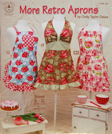 Pattern Book - More Retro Aprons by Cindy Taylor Oates-More Retro Aprons by Cindy Taylor Oates Sewing Pattern Book tmb-167