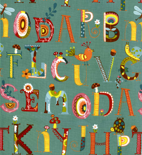 Wee Woodland ABC Turquoise