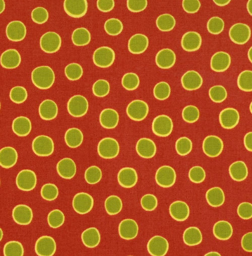 Wee Woodland Toadstool Spot Red Flannel-Wee Woodland Flannel Fabric Moda Keiki Toadstool Spot Red