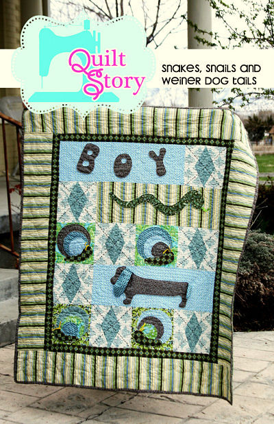 Pattern - Snakes Snails Weiner Dog Tails by Quilt Story-quilt story pattern snakes snails weinder dog tails 118 
