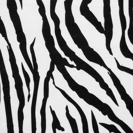 Zebra Black White Flannel-flannel fabric zebra black white