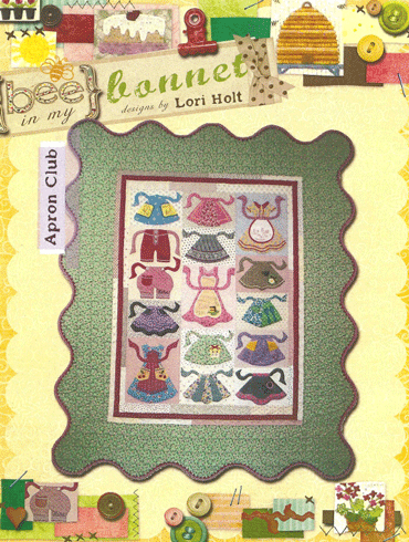 Pattern - Apron Club Quilt by Bee in my Bonnet-quilt pattern flannel cotton bee in my bonnet apron club bmb101 applique