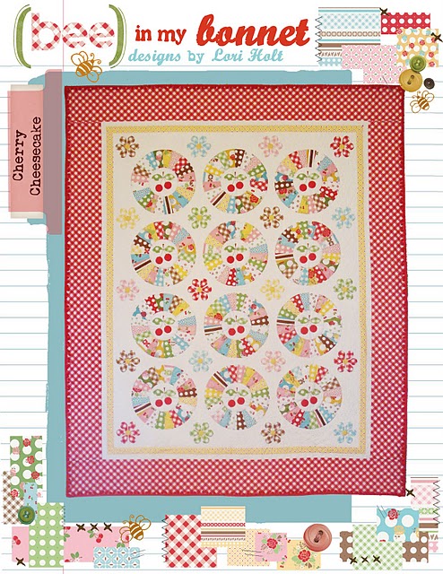 Pattern - Cherry Cheesecake Quilt by Bee in my Bonnet-Cherry Cheesecake Quilt Pattern bee bonnet lori holt BMB205