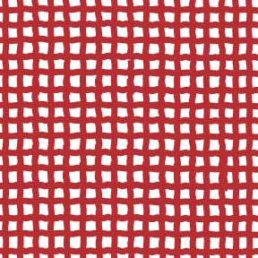 Wavy Check Red White Flannel-alpine flannel fabric red white wavy check plaid checked