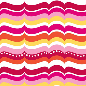 Turtle Waves Pink Flannel-Alpine Flannel Fabric Turtle Wave F2077 Pink Orange Yellow
