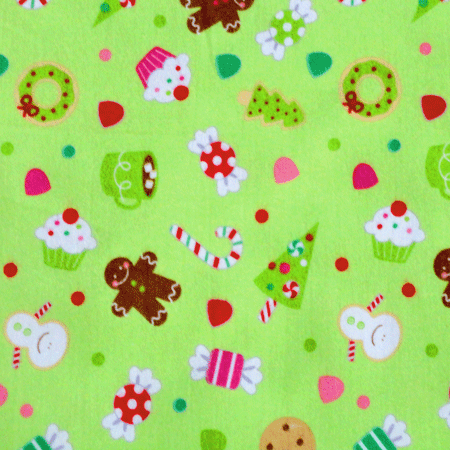 Christmas Candy Main Green Flannel-riley blake designs christmas candy flannel fabric holiday seasonal f2540 green