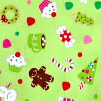 Christmas Candy Main Green Flannel-riley blake designs christmas candy flannel fabric holiday seasonal f2540 green
