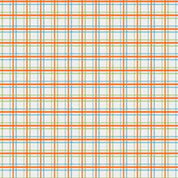 Fox Trails Plaid Cream Orange Flannel-riley blake designs flannel fabric doohikey fox trails cream orange plaid F2683