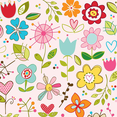 Sunny Happy Skies Main Pink Flannel-riley blake designs flannel fabric bella blvd sunny happy skies main pink f2730 flower floral