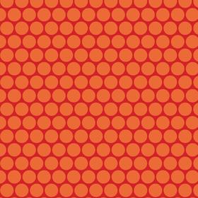 Peak Hour Circles Red Flannel-riley blake designs flannel fabric don't look now peak hour circles dot polka red orange f2833