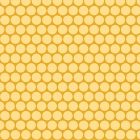 Peak Hour Circles Yellow Flannel-riley blake designs flannel fabric don't look now peak hour circles dot polka yellow gold f2833