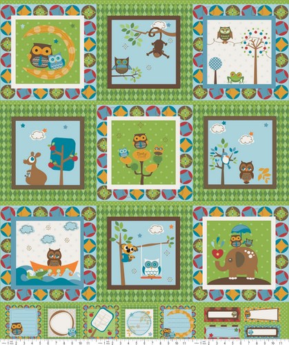 Hooty Hoot Panel Green
