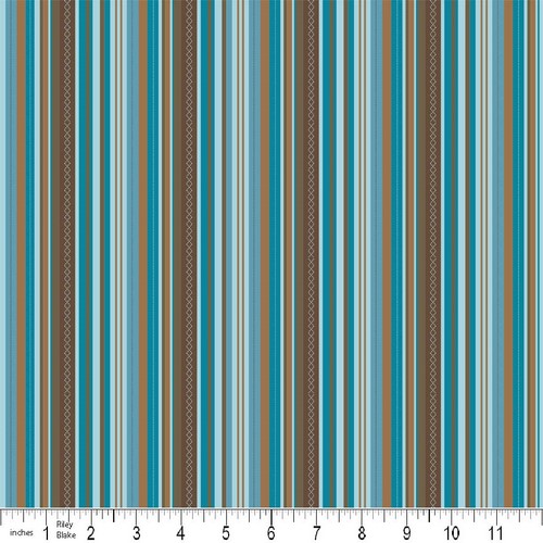 Hooty Hoot Stripes Blue
