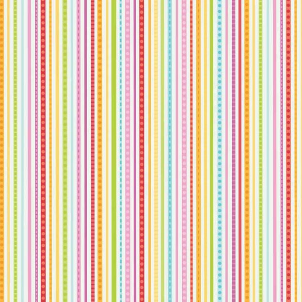 Feeling Groovy Rainbow Stripe White Flannel-riley blake designs doodlebug flannel fabric feeling groovy peace rainbow f6504 rainbow stripe white