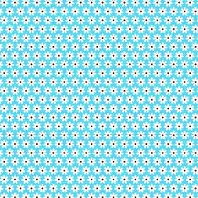 Feeling Groovy Daisies Blue Flannel-riley blake designs doodlebug flannel fabric feeling groovy peace rainbow f6506 daisies flower blue