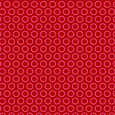 Love Bird Cheery Circles Cranberry Flannel-Riley Blake Flannel Fabric Love Birds F7096 My Minds Eye cheery circles polka dot cranberry