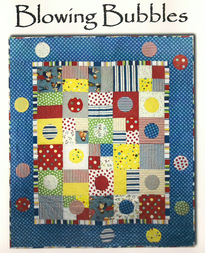 Pattern - Blowing Bubbles-quilt pattern flannel cotton blowing bubbles