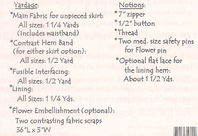 Pattern - Sophisticate Skirt by Lila Tueller-sewing pattern skirt sophisticate lila tueller