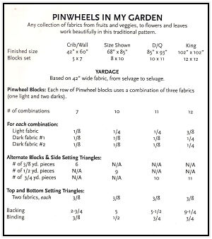 Pattern - Pinwheels in My Garden by From Me to You-sewing pattern quilt Pinwheels in My Garden from Me to You