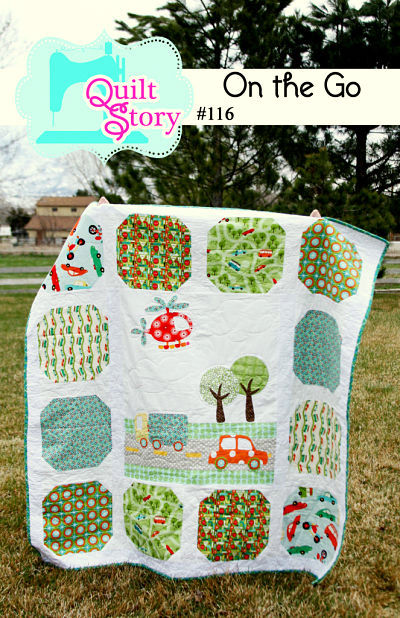 Pattern - On the Go by Quilt Story-quilt story pattern on the go boy car transportation 116