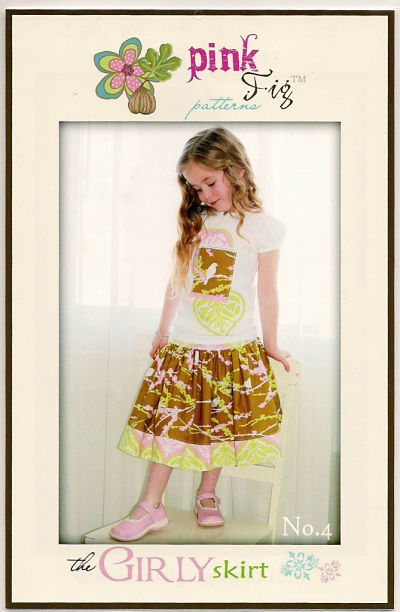 Pattern - Girly Skirt by Pink Fig-sewing pattern child skirt girly skirt pink fig strip