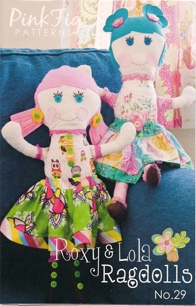 Pattern - Roxy and Lola Ragdolls by Pink Fig-sewing pattern child Roxy and Lola Ragdolls pink fig pf 29