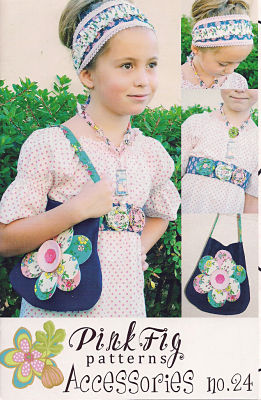 Pattern - Accessories by Pink Fig-sewing pattern child pink fig headband necklace purse belt