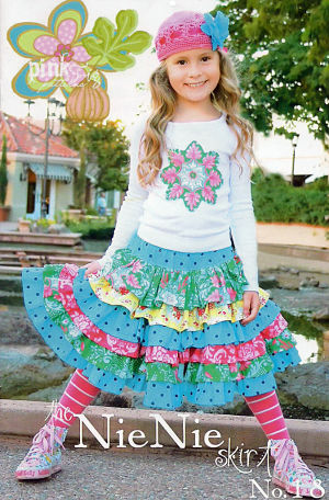 Pattern - Nie Nie Skirt by Pink Fig-sewing pattern child pink fig Nie Nie Skirt