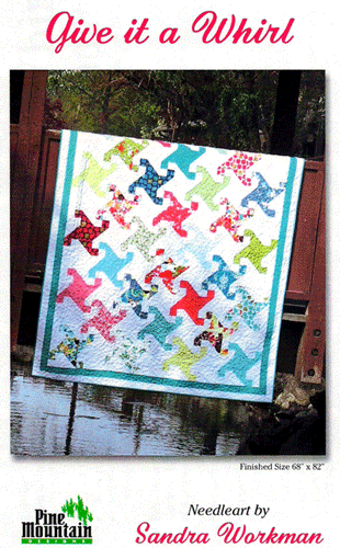 Pattern - Give it a Whirl Quilt by Pine Mountain-quilt pattern give it a whirl Pine Mountain