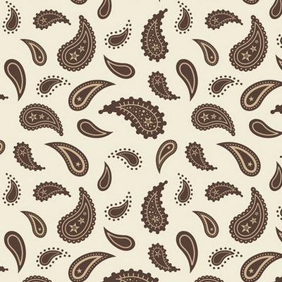 Wanna Be a Cowboy Cream Paisley