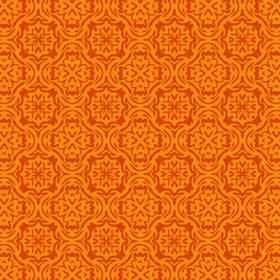 Summer Song Orange Summer Damask