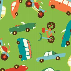Wheels Green Large Cars