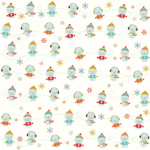 Colorful Christmas White Snowmen Flannel-riley blake designs colorful christmas flannel fabric trees holiday seasonal white snowmen