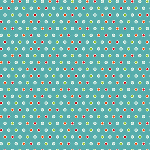 Colorful Christmas Blue Mini Dot